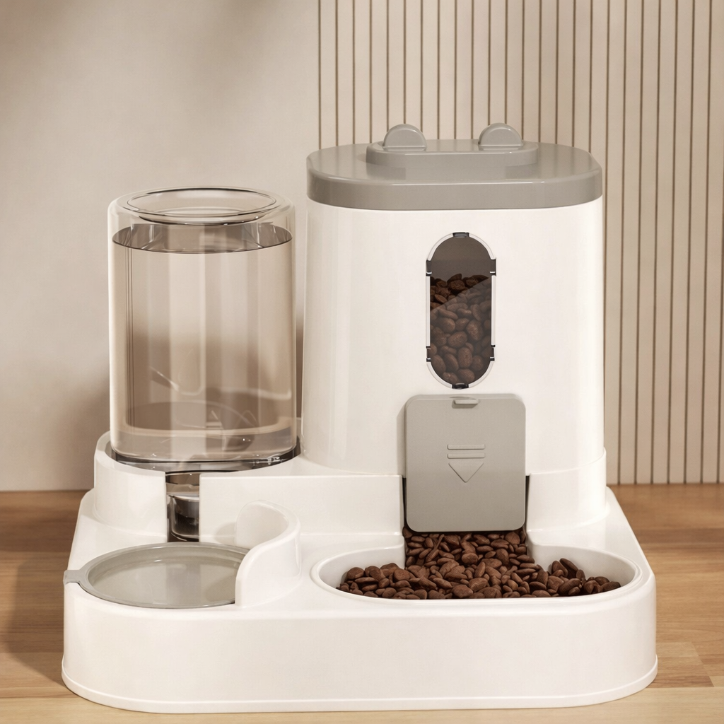 Rundum-Sorglos 2-in-1 Katzen-Futterstation