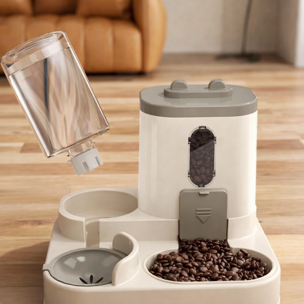 Rundum-Sorglos 2-in-1 Katzen-Futterstation